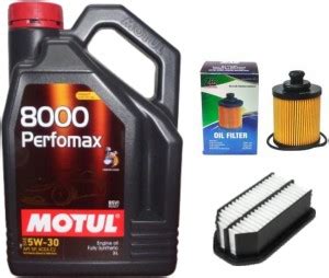 MOTUL 8000 Perfomax 5W-30, Oil & Air Filter Combo for Maruti Swift ...