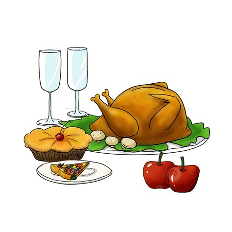 Turkey Dinner Clipart Transparent