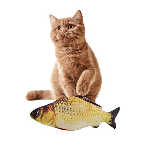 Buy 11.8 Inch Electric Moving Cat Kicker Fish Toy Realistic Floppy Fish ...