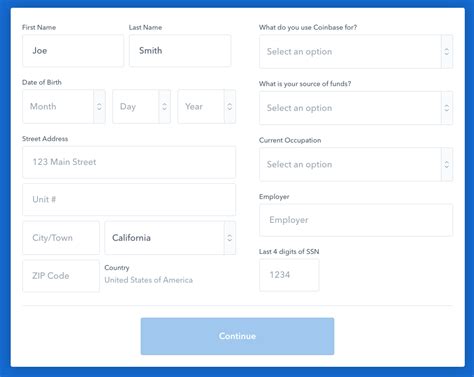 Image result for Coinbase Sign Up Process