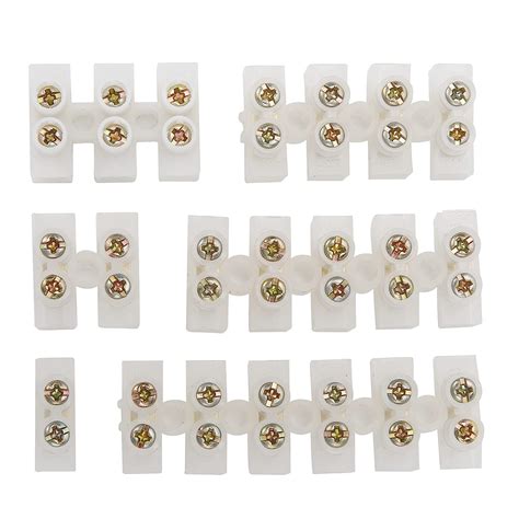 Set of 2 Terminal Block, 60PCS Dual Row Terminal Strip Terminal ...