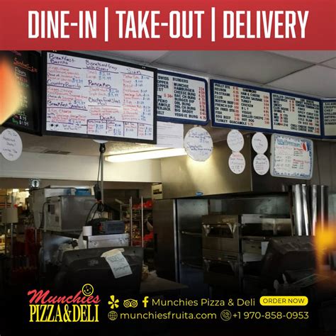 Menu at Munchies Pizza & Deli pizzeria, Fruita, 550 Kokopelli Dr