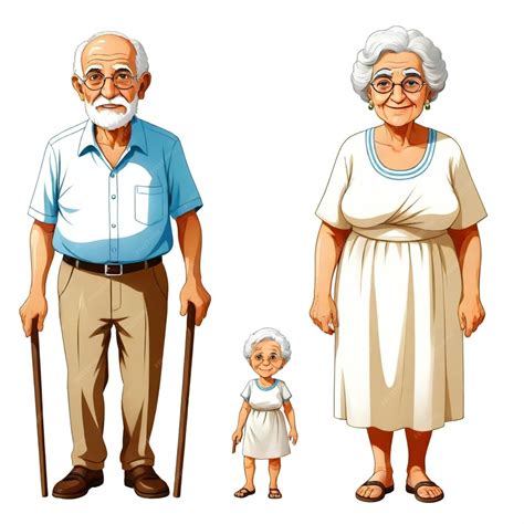 Greek Grandpa and Grandma vector set white background isolated a high ...