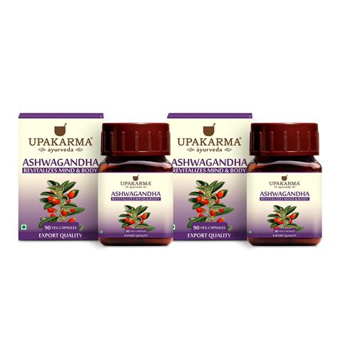 UPAKARMA Ashwagandha | Pure Extract Based (500 mg) | Helps Relieve ...