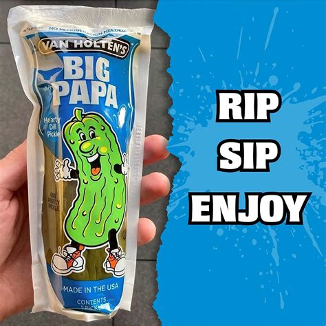 Van Holten's Big Papa Pickles 7oz - 12 Pack - Crunchy Dill Pickle-in-a ...