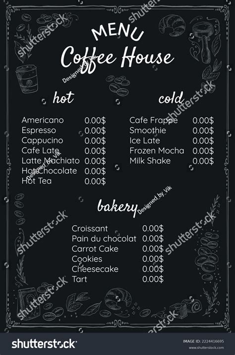 25+ Free Coffee Price List Menu Vector