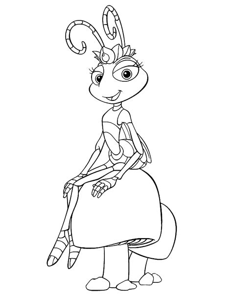 Princesse Atta - A Bug's Life Coloring Pages