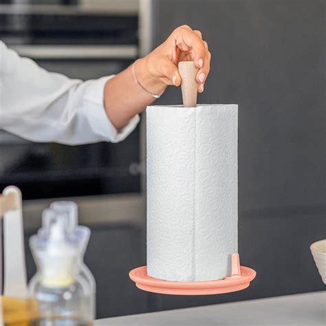 Guzzini Roll & Tear Kitchen Roll Holder - Terracotta Red