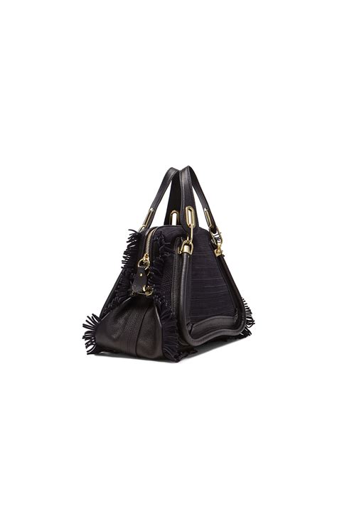 Chloe Medium Paraty Shoulder Bag in Ink Navy | FWRD