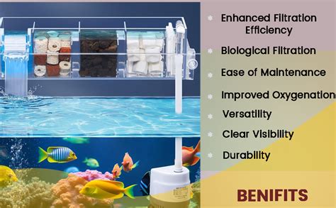 VAYINATO® GD-17|5W|300L/H Transparent Acrylic Four Layer Top Sump ...