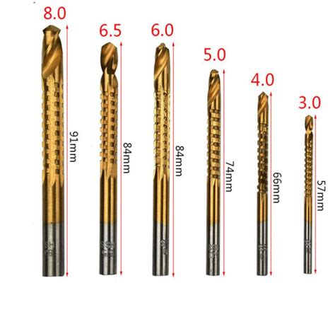 NITYA 6pcs ROUTING DRILL SET 6pcs High Steel Drill Bit Set Size 3mm 4mm ...