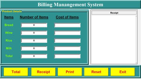 Billing Management System Visual Basic 的图像结果