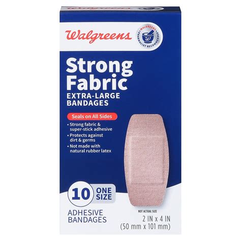 Walgreens Strong Fabric Bandages Extra-Large | Walgreens