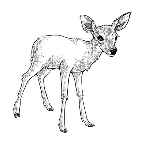 Baby Deer Illustration