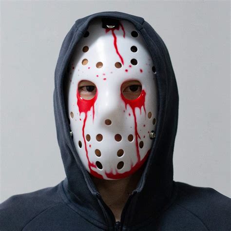 DukeTea Jason Mask Costume, Jason Voorhees Hockey Mask for Kids & Adult ...