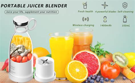 Buy BUYERZONE 420ml Portable Juice Blender, Juicer Bottle Mixer, Juice ...