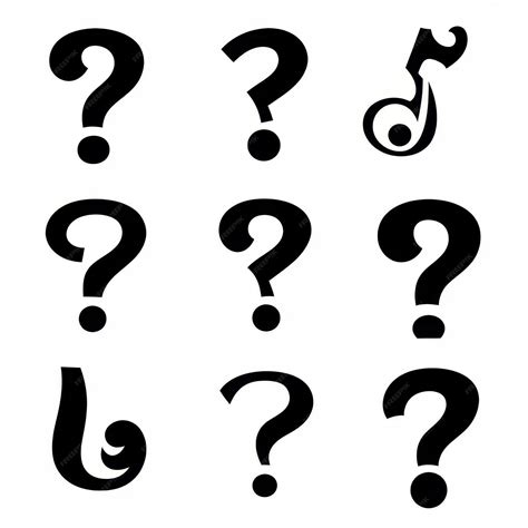 El icono del signo de pregunta, el símbolo del cuestionario, el signo ...