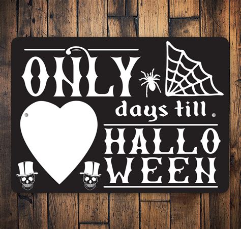 Days Til Halloween Countdown Sign – Lizton Sign Shop
