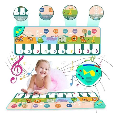 Buy PATPAT® Musical Mat for Kids, Music Piano Keyboard Dance Mat ...