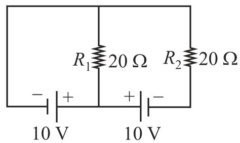 In the given circuit the cells have zero internal resistance. The ...