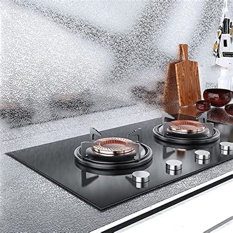 wolpin Kitchen Wall Stickers Wallpaper Self-Adhesive - Oil Proof, Anti ...