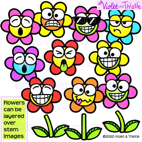 Purple Spring Flower Clip Art