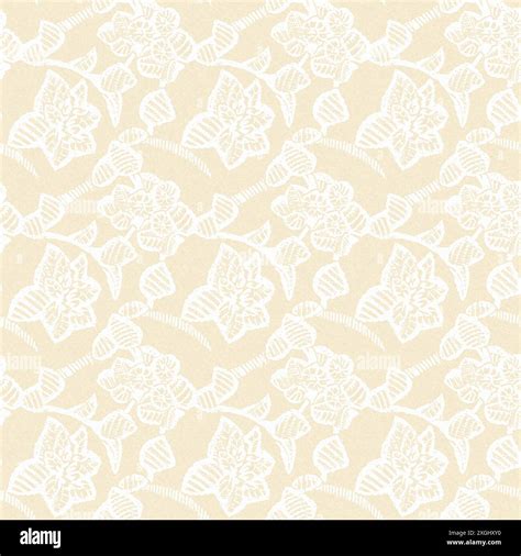 Modern white on cream lace effect wedding background texture. Soft ...