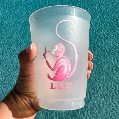 Full Color Custom Martini Monkey Frost Flex Cups - GB Design House