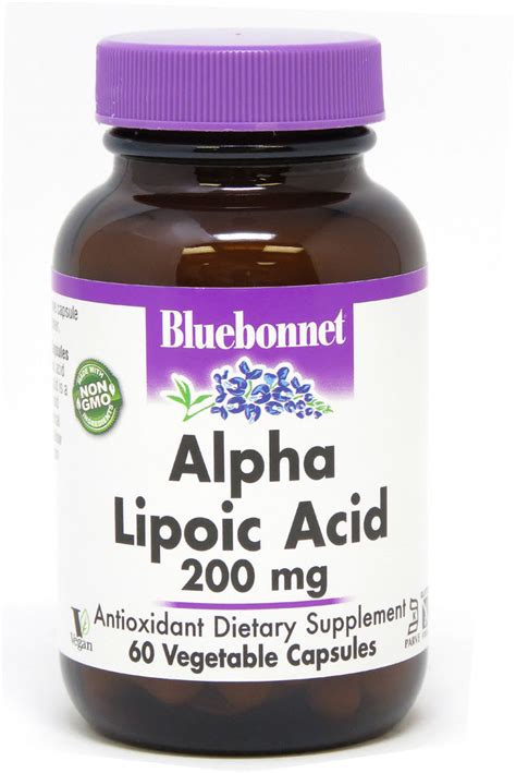 Bluebonnet Nutrition Alpha Lipoic Acid -- 200 mg - 60 Vcaps® - Vitacost