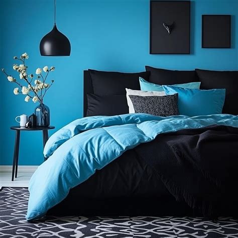 14 Irressitble Sky Blue Two Colour Combination for Bedroom Walls
