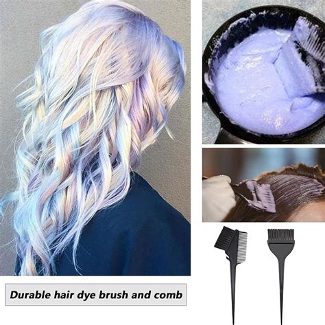 16PCS Hair Dye Coloring Kit with Bleaching Tools, Color Brush, Bowl ...