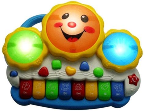 Gift World Drum Keyboard Musical Toys With Flashing Lights - Drum ...