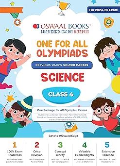 Oswaal One For All Olympiad Science For Class 4 - Latest for 2024-25 S ...
