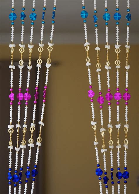 Buy 10 PC Colorful Flower Beads Curtains Hippie Window Beaded Veil ...