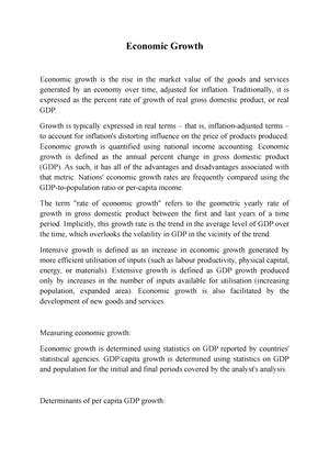 Formal Model OF Economic Growth Theories AND International Trade ...