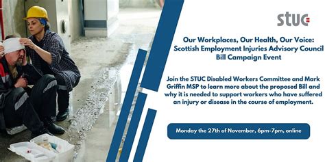 Scottish Employment Injuries Campaign Event, November 27 2023 | Online ...
