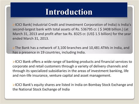 ICICI BANK LTD MANAGEMENT INFORMATION SYSTEM | PPTX - subsidiaries of equity bank
