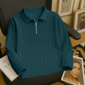 KAJARU Self Design Men Zip Neck Dark Green T-Shirt - Buy KAJARU Self ...