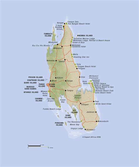 Map of Zanzibar | © Expert Africa