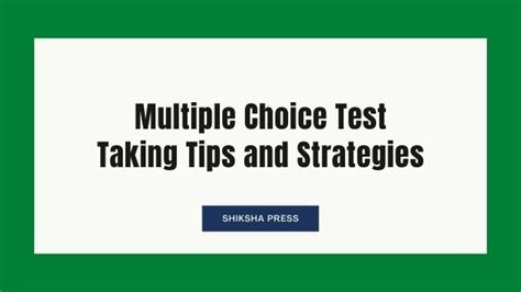Image result for Multiple Choice Test-Taking Tips