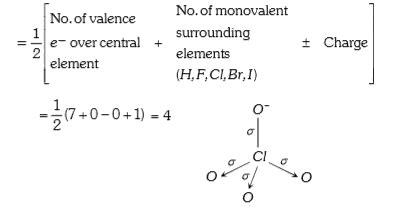 All the four sigma bonds in perchlorate ion are