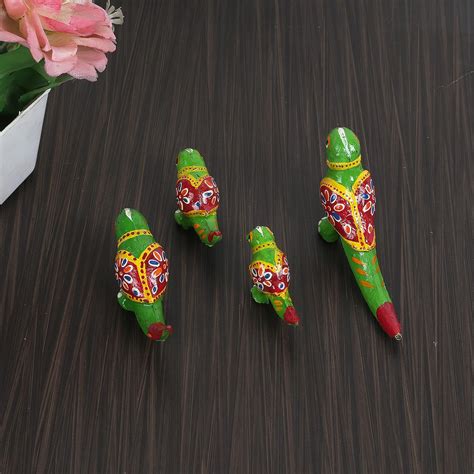 Buy DreamKraft Paper Mache Handcrafted Parrot Showpiece for Inhance ...