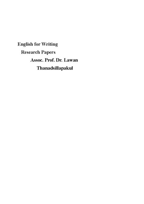 English Writing Course: Research Paper Preparation & Tips - Studocu