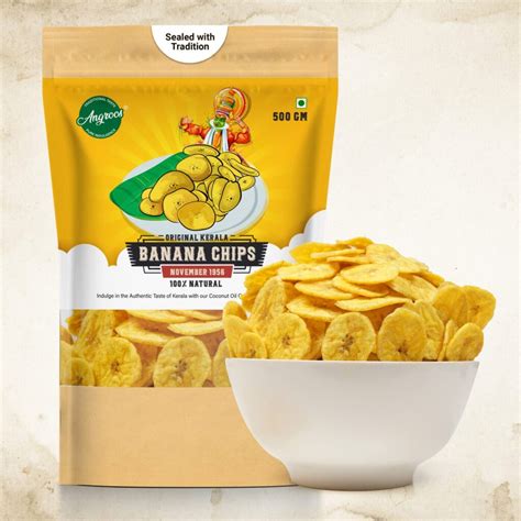 Best Banana Chips Packet 500g | Buy Crispy Snacks | Angroos