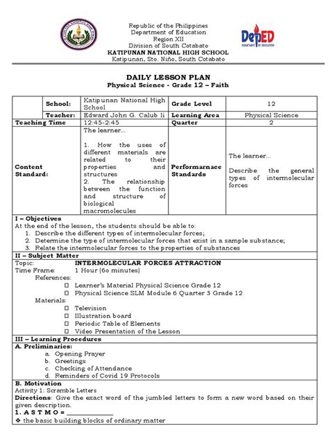 Image result for Cot Lesson Plan in Multi Grade 12