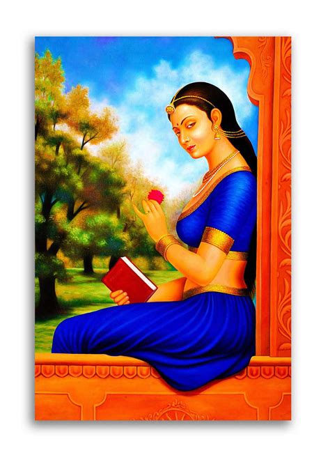 Tamatina Wall Poster | Raja Ravi Verma Poster | Indian Art ...