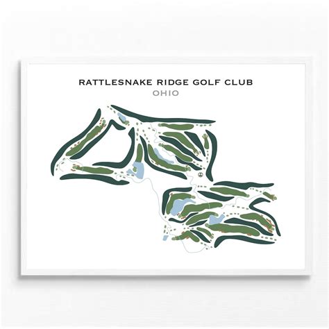 Rattlesnake Ridge Golf Club, OH Golf Course Map, Golf Map, Golfer Gift ...