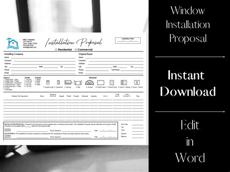 Image result for Window Installation Contract Sample