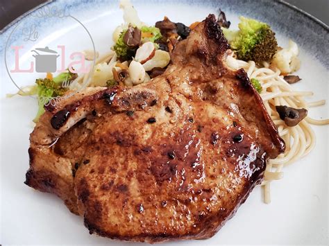 Chuletas de puerco en aderezo balsámico | La Lola Dice