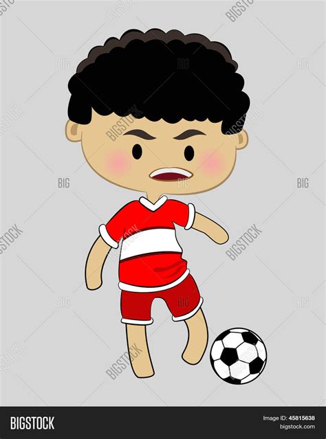Football Player Ball Vector & Photo (Free Trial) | Bigstock